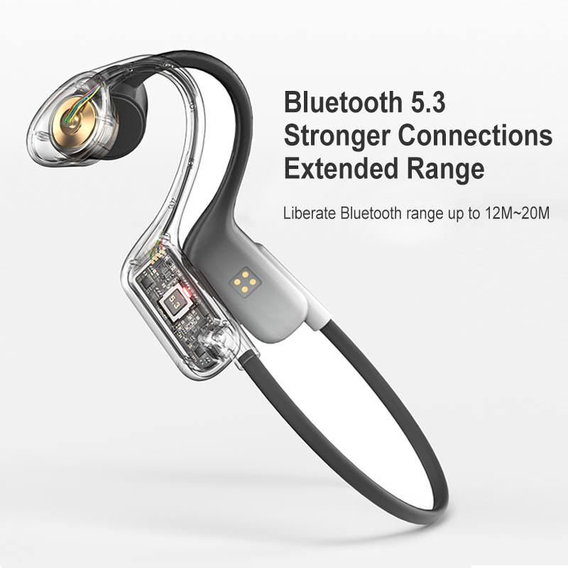 Night Run 16G Memory Swim Étanche True Wireless Open Ear Bone Conduction Bluetooth Headphones