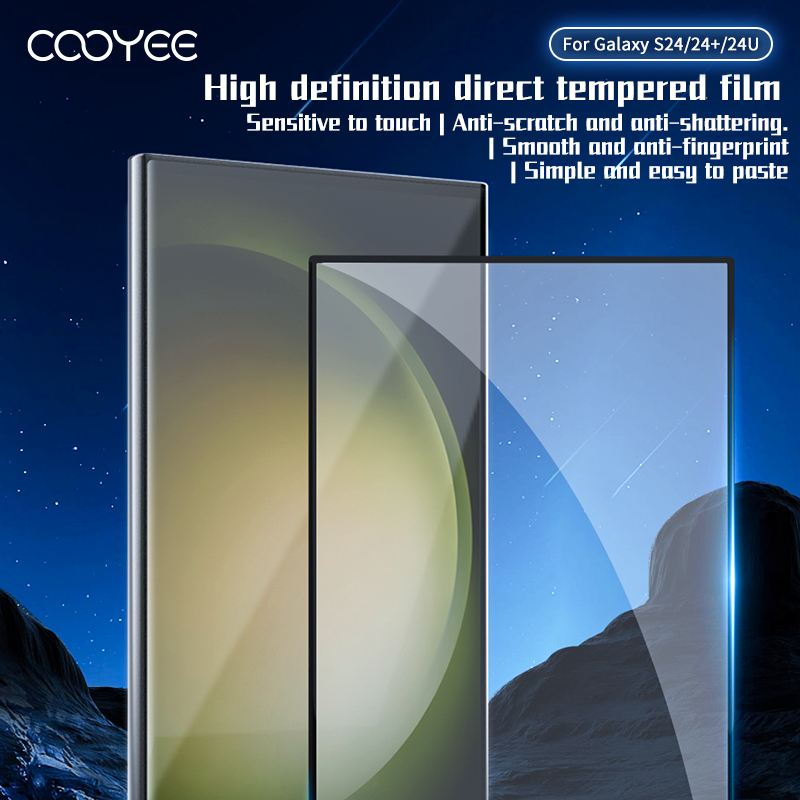 Film de protection 3d en verre trempé Hd pour Samsung S24ultra, adhésif de bord, écran incurvé, autocollants plein écran S24