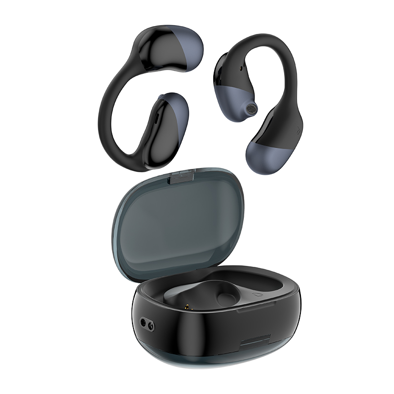 Une touche pour atteindre la réduction intelligente du bruit d'appel casque sans fil Bluetooth à Conduction d'air écouteur sans fil Bluetooth