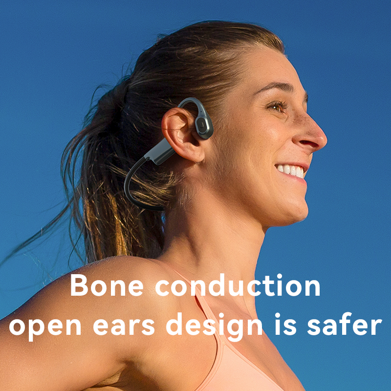 Écouteurs de sport étanches à oreille ouverte, Ultra-longue Endurance, crâne 32G intégré, Bluetooth à Conduction osseuse cachée